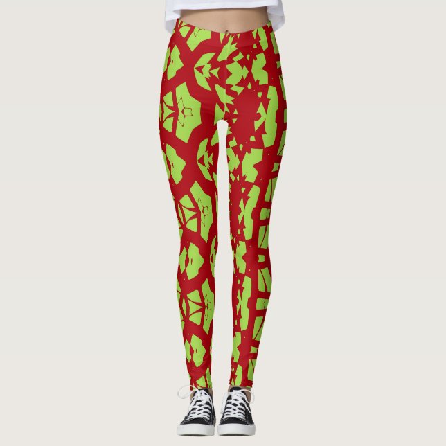 An abstract colourful"Ratti_Creative_Arts" Legging (Front)