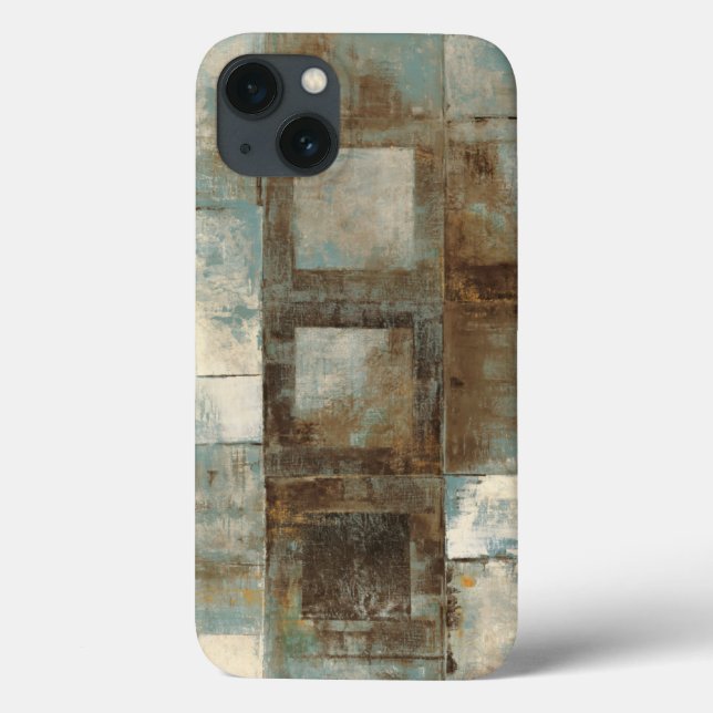 An Abstract in Blue and Brown Case-Mate iPhone Case (Back)