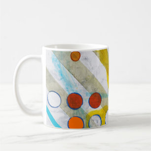 an abstract painting coffee mug