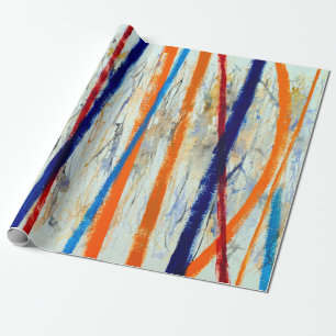 an abstract painting wrapping paper