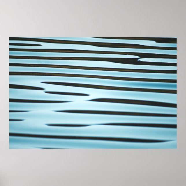 An abstract wave ripple background made from water poster (Front)