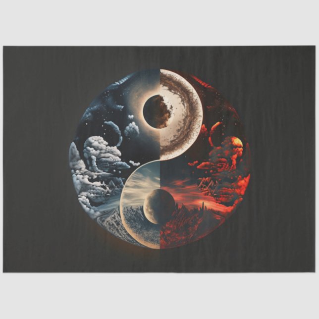 An Abstract Ying Yang Series Design 11 Tissue Paper (Front)