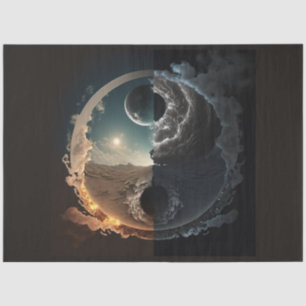 An Abstract Ying Yang Series Design 1 Tissue Paper