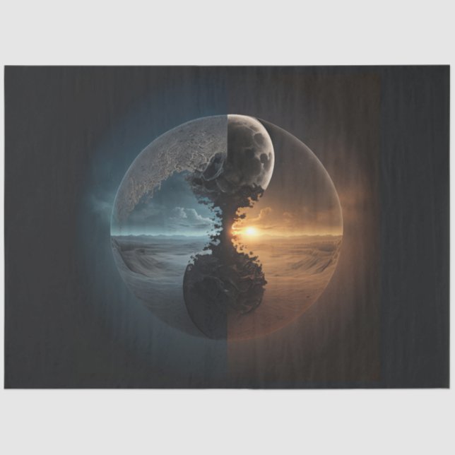 An Abstract Ying Yang Series Design 5 Tissue Paper (Front)