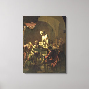 An Academy by Lamplight, c.1768-69 (oil on canvas) Canvas Print