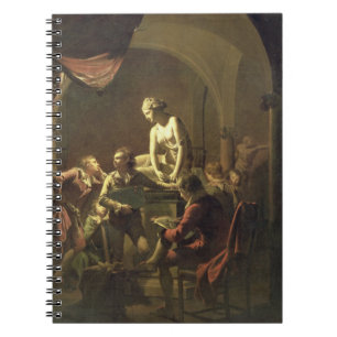 An Academy by Lamplight, c.1768-69 (oil on canvas) Notebook