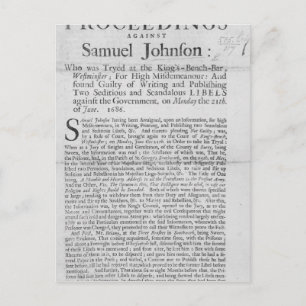 An Account of the Proceedings Postcard