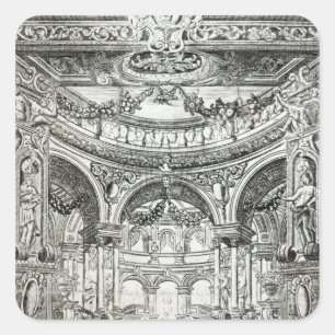 An Admission Ticket for Handel's oratorio Square Sticker