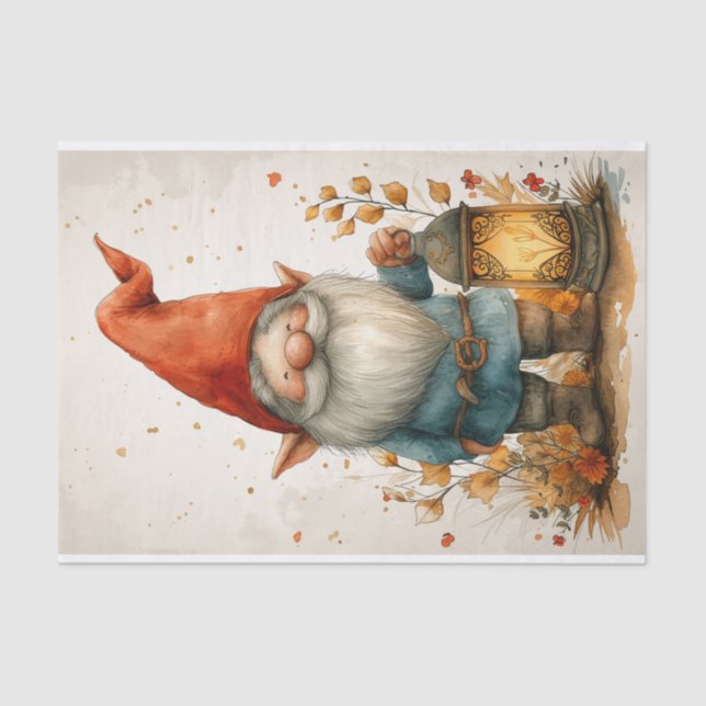 An Adorable Gnome Tissue Paper (Front)