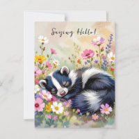 An Adorable Skunk | Saying Hello