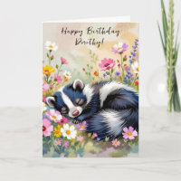 An Adorable Skunk Themed Personalized Birthday