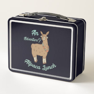 An Adventure? Alpaca Lunch Metal Lunch Box