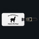 An Adventure? Alpaca My Bags Luggage Tag<br><div class="desc">An Adventure? Alpaca My Bags</div>