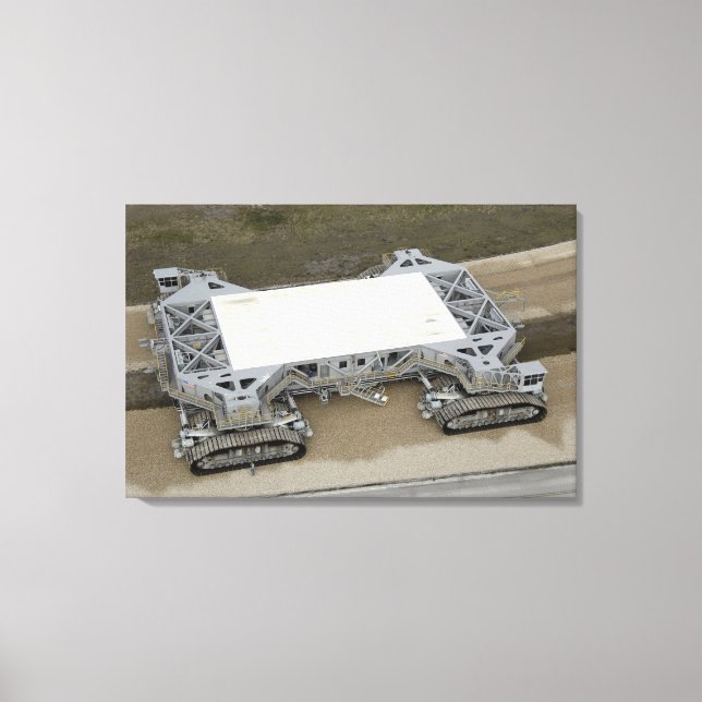 An aerial view of the crawler-transporter canvas print (Front)