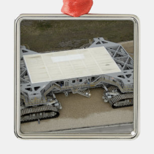 An aerial view of the crawler-transporter metal ornament