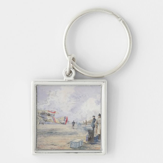 An Aeroplane Taking Off, 1913 Keychain (Front)