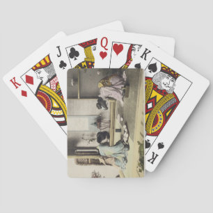 An Afternoon Call, c.1880 (hand coloured albumen p Playing Cards
