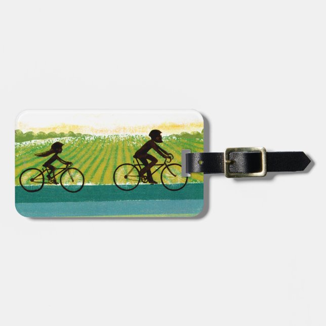 An Afternoon Ride Luggage Tag (Front Horizontal)