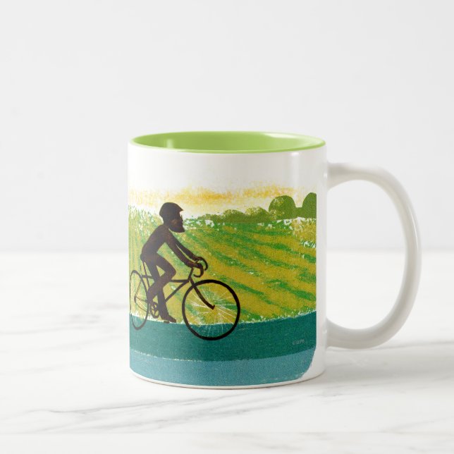 An Afternoon Ride Two-Tone Coffee Mug (Right)
