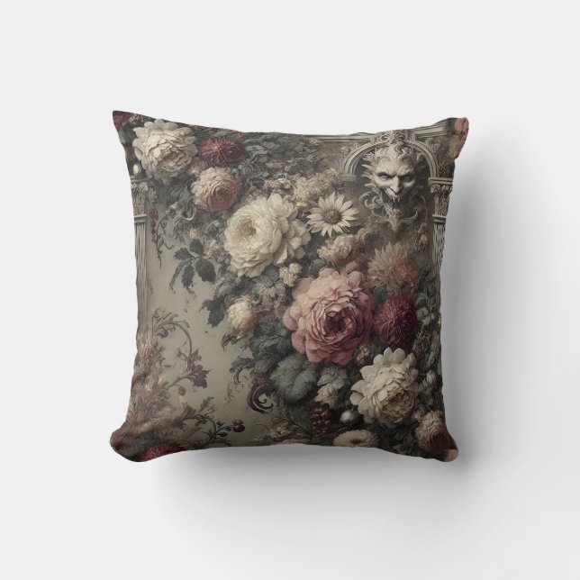 An Afternoon with Bram Stoker – Gothic Victorian  Throw Pillow (Front)