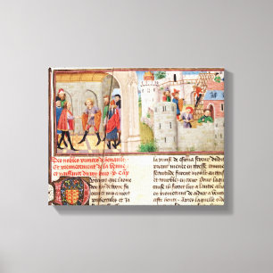 An Agreement and the Building of a Castle Canvas Print