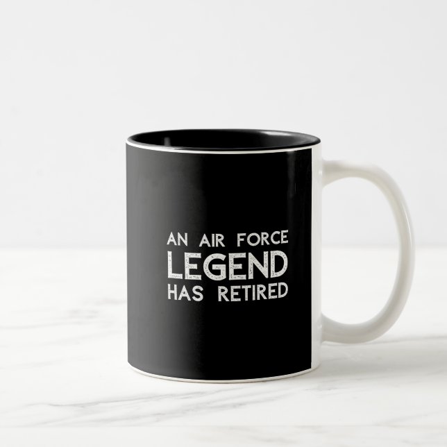 An air Force legend has retired Two-Tone Coffee Mug (Right)
