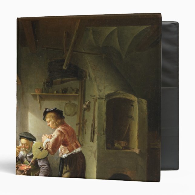 An Alchemist and his Assistant in their Workshop Binder (Front/Inside)