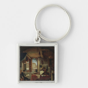 An Alchemist in his Laboratory Keychain
