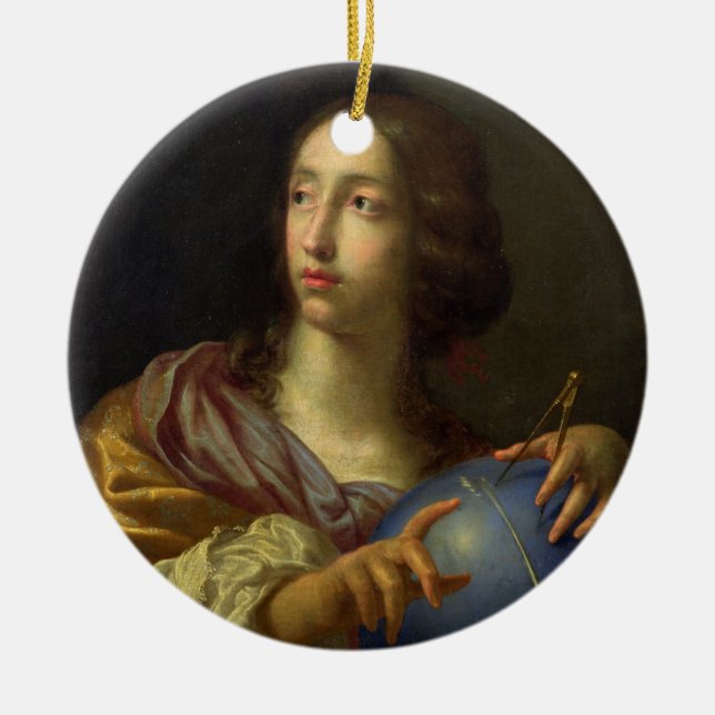 An Allegory of Astronomy Ceramic Ornament (Front)