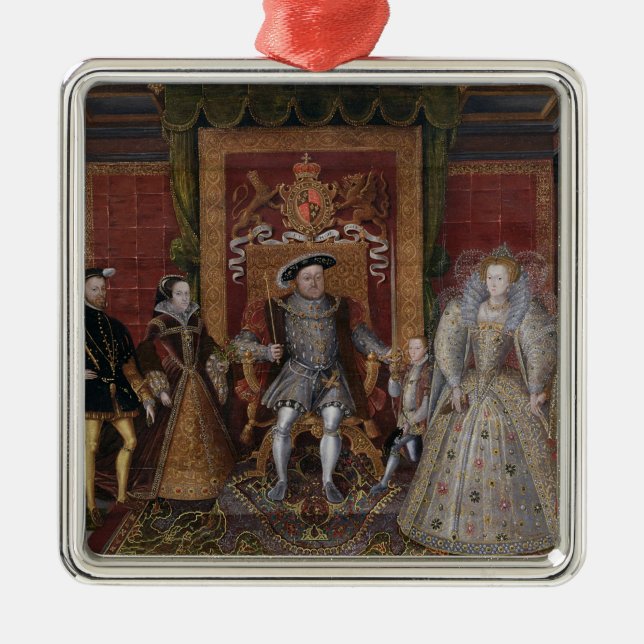An Allegory of the Tudor Succession: The Family of Metal Ornament (Front)