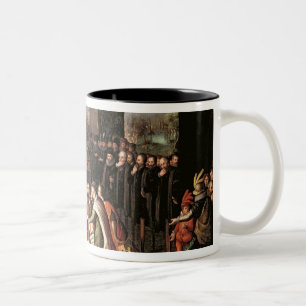 An Allegory of the Tyranny of the Duke of Alba Two-Tone Coffee Mug