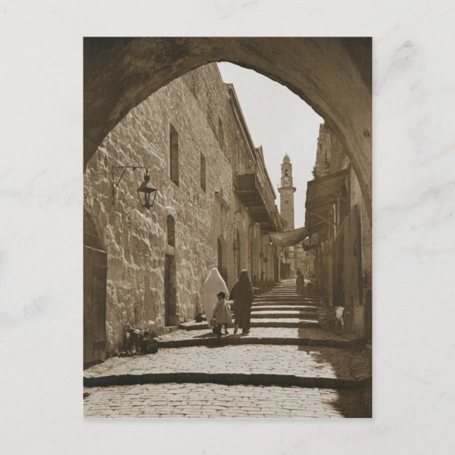 An alley in Jerusalem Postcard (Front)