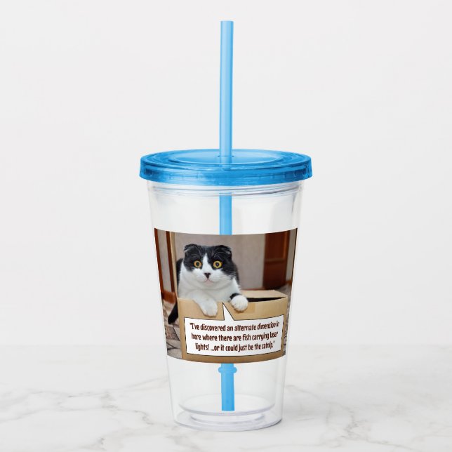 An alternate dimension acrylic tumbler (Front)