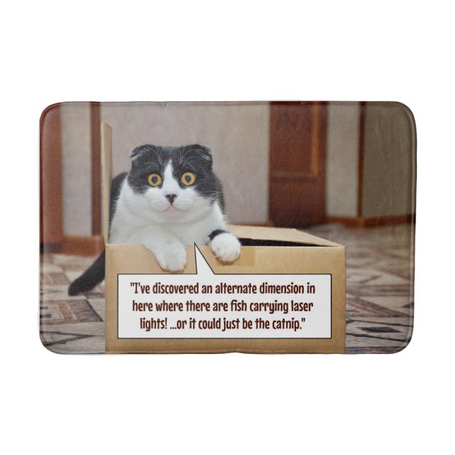 An alternate dimension bath mat (Front)