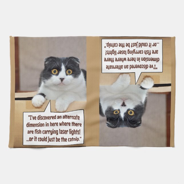 An alternate dimension kitchen towel (Horizontal)