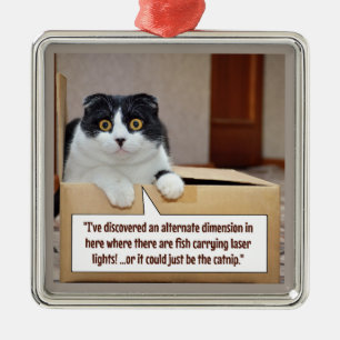An alternate dimension metal ornament