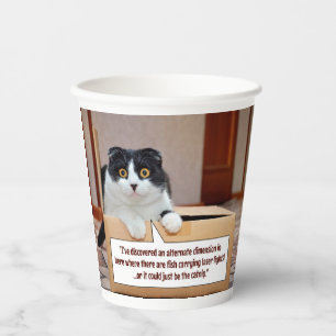 An alternate dimension paper cups