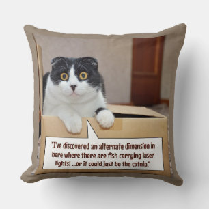 An alternate dimension throw pillow