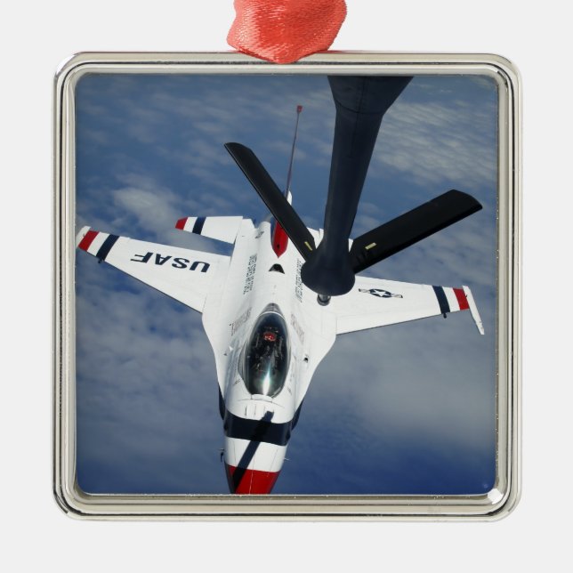 An Altus KC-135 Stratotanker Metal Ornament (Front)