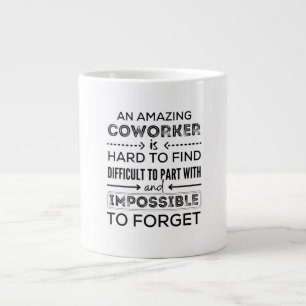 An amazing coworker is hard to find difficult large coffee mug