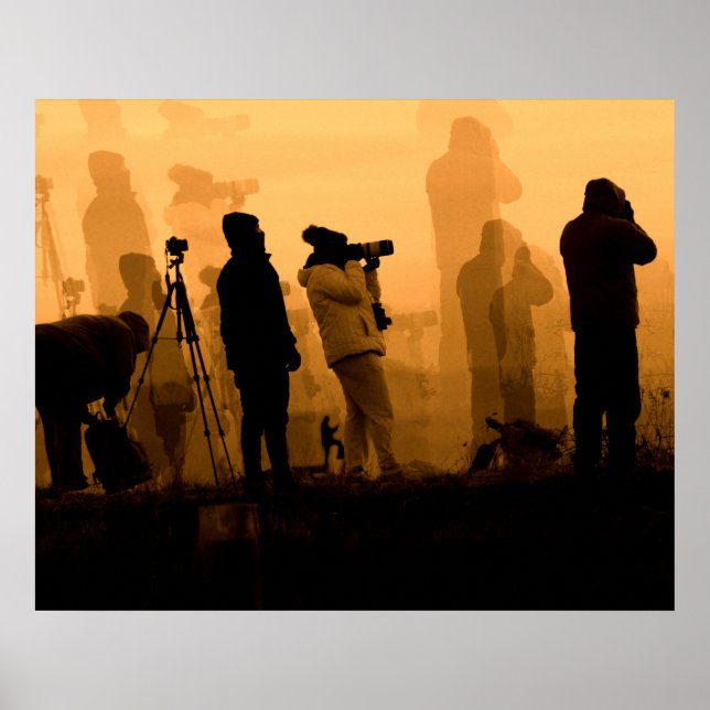 An Amazing Sunset - Photographing Geese at Sunset Poster (Front)