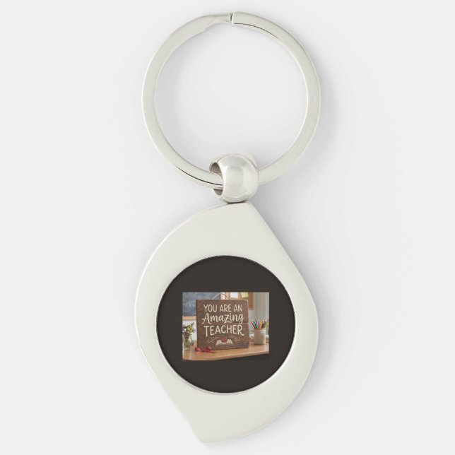 An Amazing teacher Keychain (Front)
