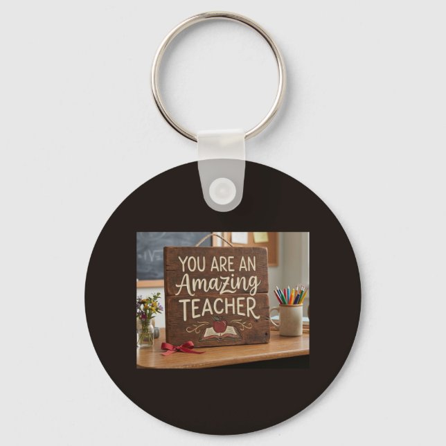 An Amazing teacher Keychain (Front)