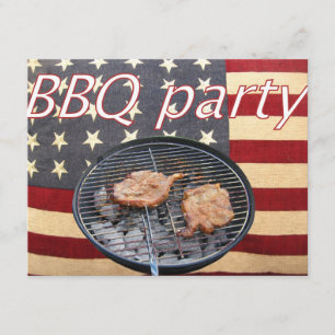 An American BBQ party Invitation
