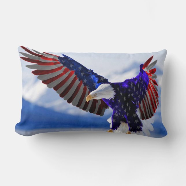 An American Eagle Lumbar Pillow (Front)