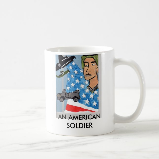 AN AMERICAN SOLDIER MUG (Right)
