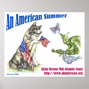 An American Summer (Landscape) Poster
