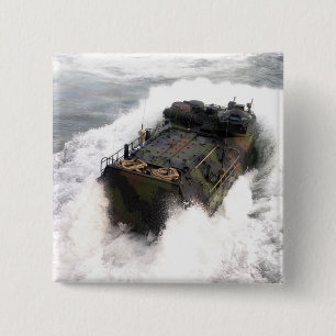 An amphibious assault vehicle 2 inch square button