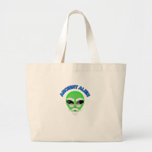 An Ancient Alien Large Tote Bag