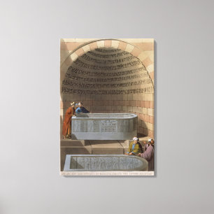 An Ancient Sarcophagus of Basaltes, called the Lov Canvas Print